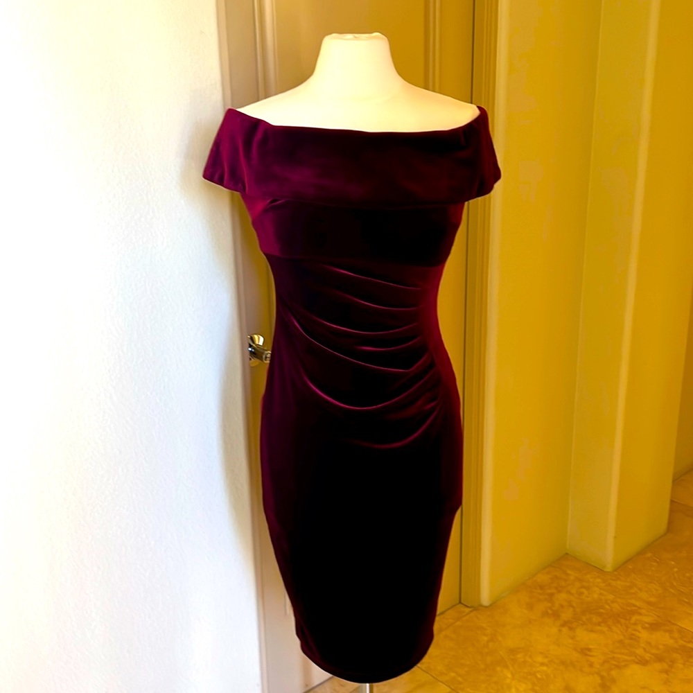 👠Merlot Velvet Cocktail Dress👠